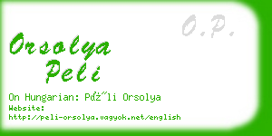 orsolya peli business card
